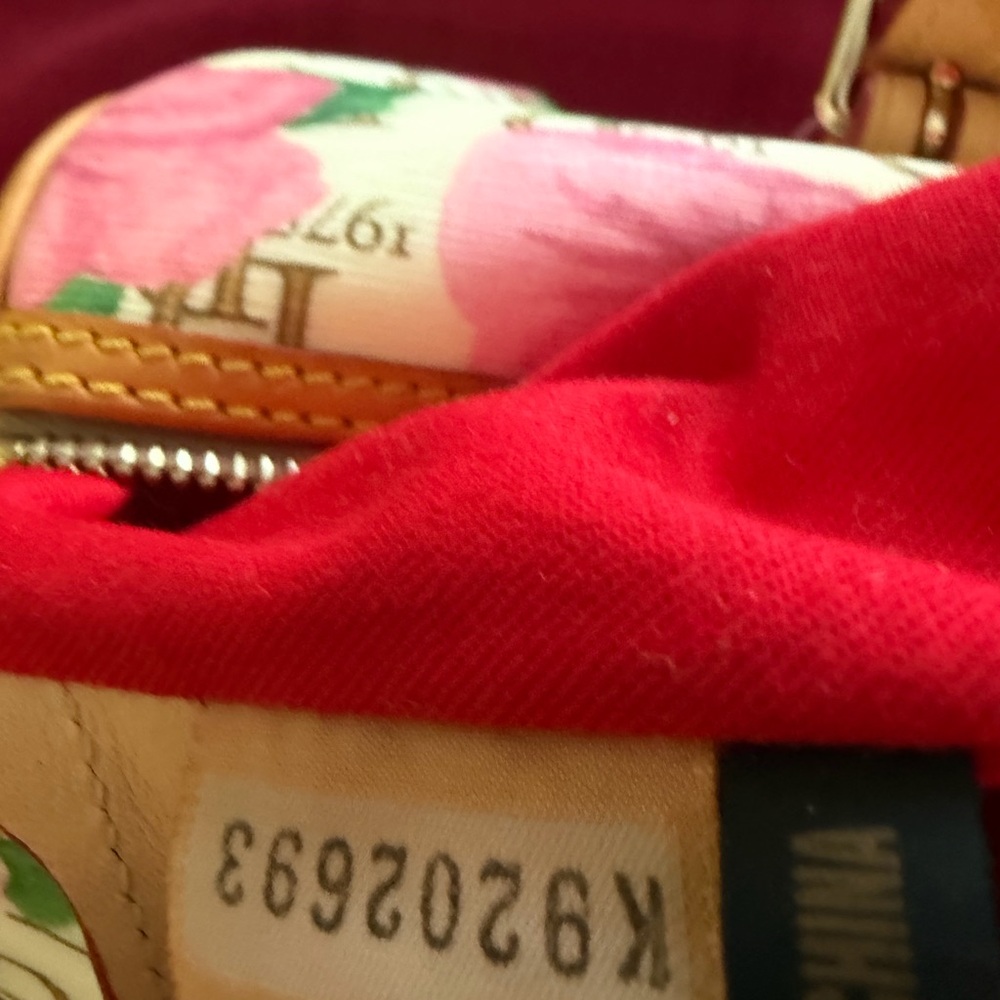 Dooney & Bourke Pink Floral Satchel - Picture 7 of 8